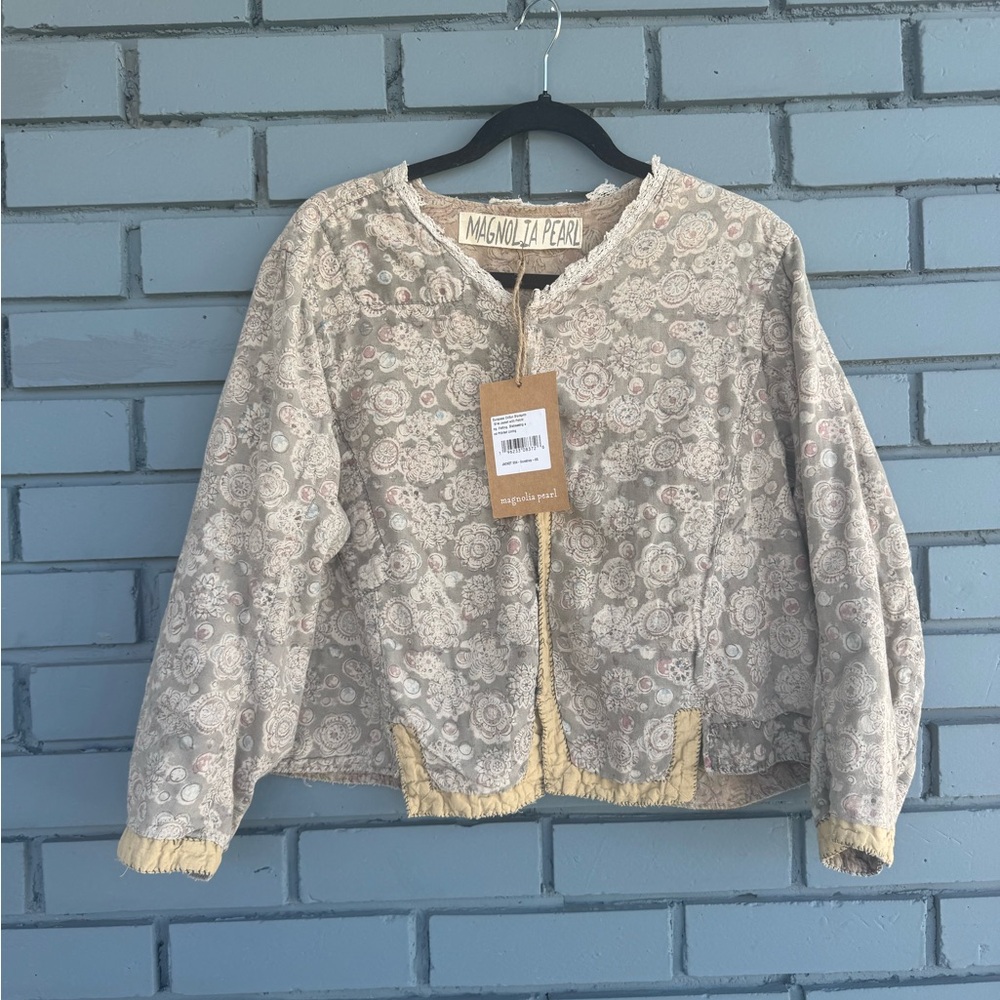 Magnolia Pearl Blockprint Sirsi Jacket Gumdrop NWT